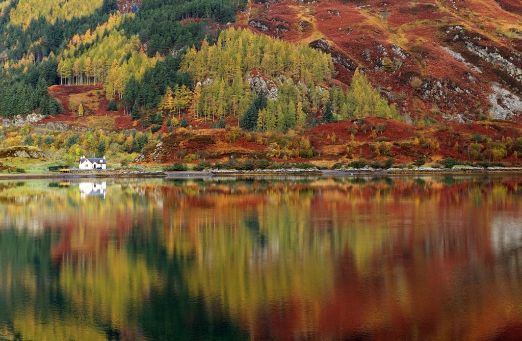 Scotish Highland - Colorful scenery and view of a lake